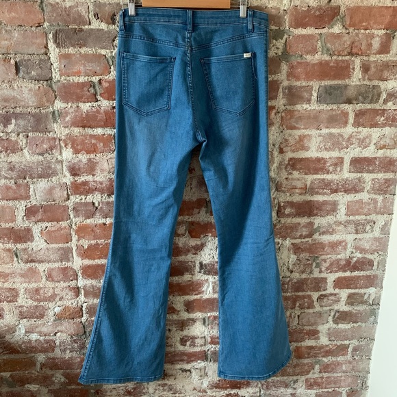 VOLCOM High & Waisted 70s Flare Jeans 4 Button Fly - Picture 8 of 13